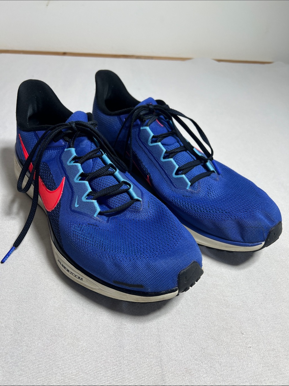 Nike Men’s Athletic Pegasus Running Shoes - Bright Blue with neon Swoosh